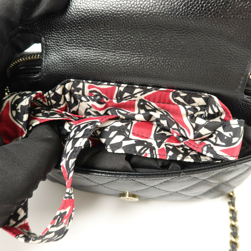 CHANEL 牛皮皮革Chain Shoulder鏈帶肩背袋-11