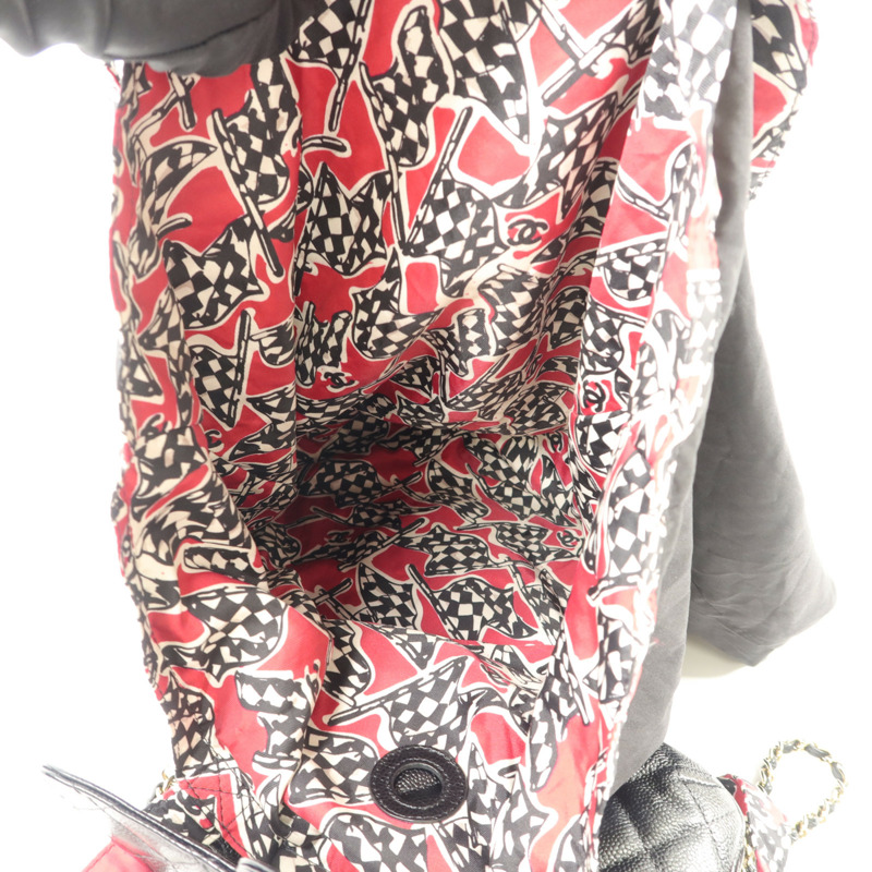 CHANEL 牛皮皮革Chain Shoulder鏈帶肩背袋-13