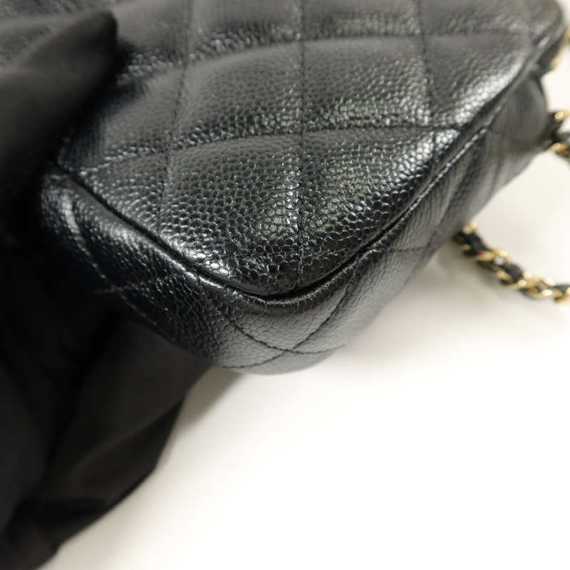 CHANEL 牛皮皮革Chain Shoulder鏈帶肩背袋-18