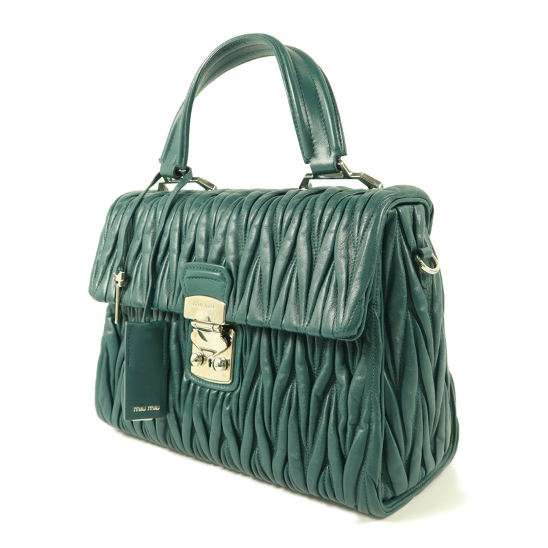Miu Miu 牛皮皮革Matelasse 2 Way Shoulder Bag手挽肩背兩用袋-2