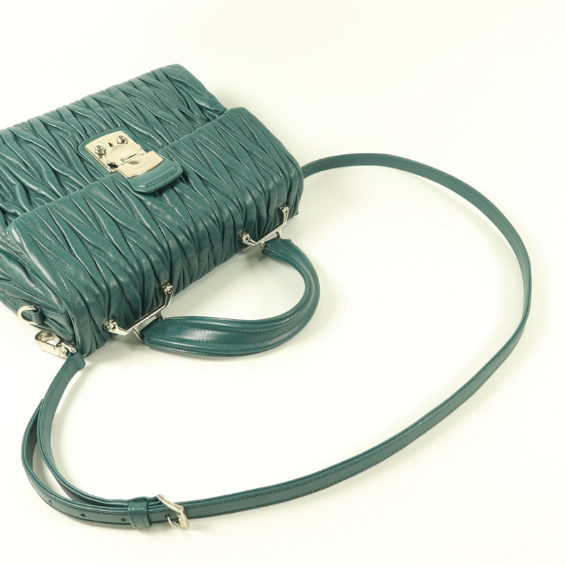 Miu Miu 牛皮皮革Matelasse 2 Way Shoulder Bag手挽肩背兩用袋-7