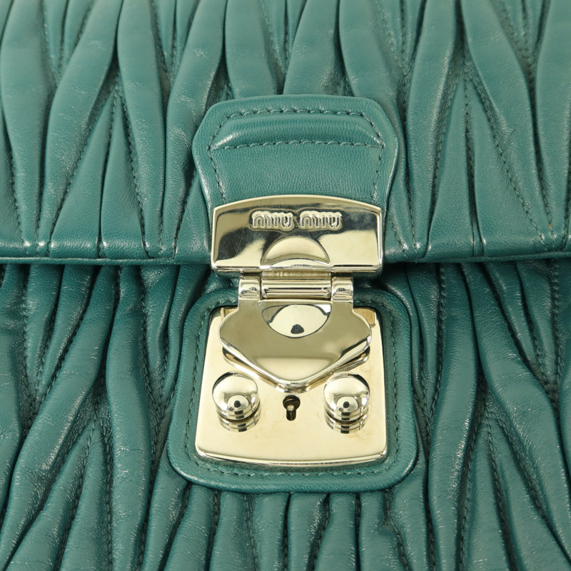 Miu Miu 牛皮皮革Matelasse 2 Way Shoulder Bag手挽肩背兩用袋-9