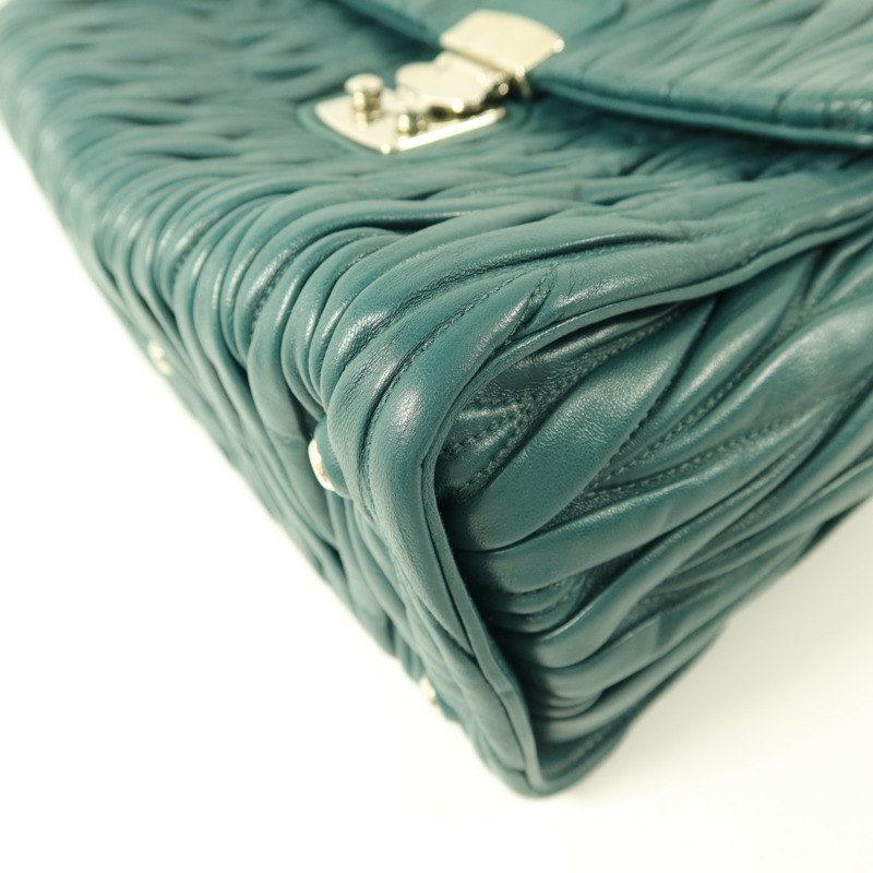 Miu Miu 牛皮皮革Matelasse 2 Way Shoulder Bag手挽肩背兩用袋-13