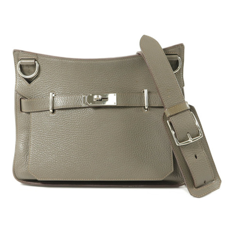 HERMES Clemence皮革Jypsiere 31肩背袋Etain