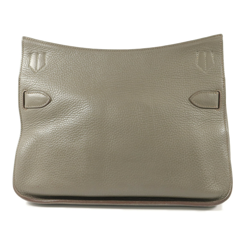 HERMES Clemence皮革Jypsiere 31肩背袋Etain-1