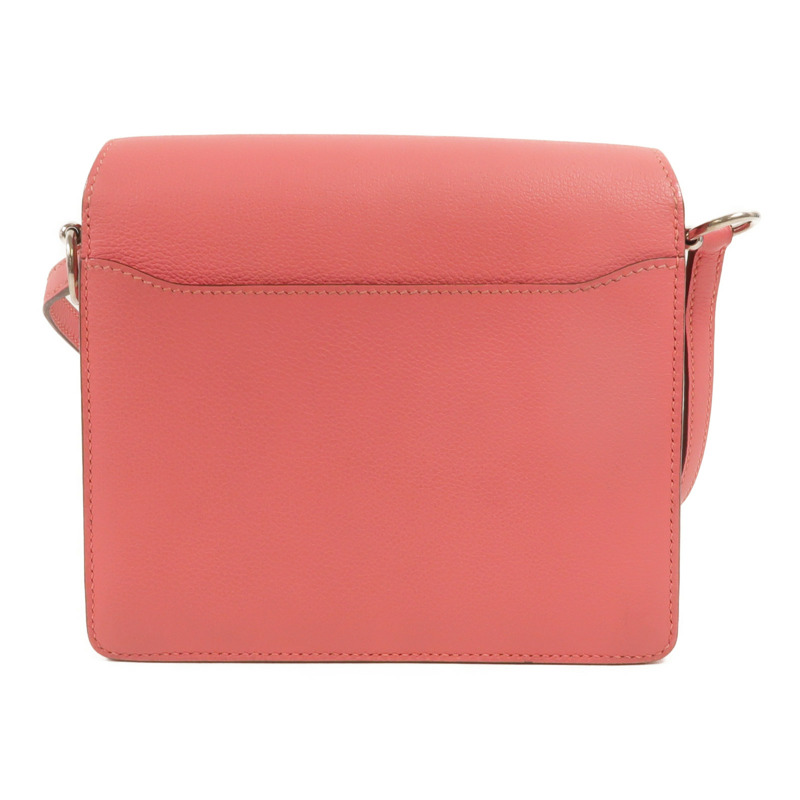 HERMES Evercolor皮革Roulis Mini肩背袋Rose Azalee-1