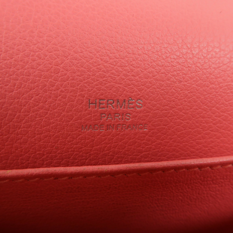 HERMES Evercolor皮革Roulis Mini肩背袋Rose Azalee-5