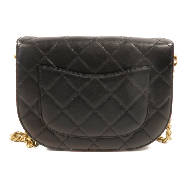 CHANEL 牛皮皮革Chain Shoulder鏈帶肩背袋-1