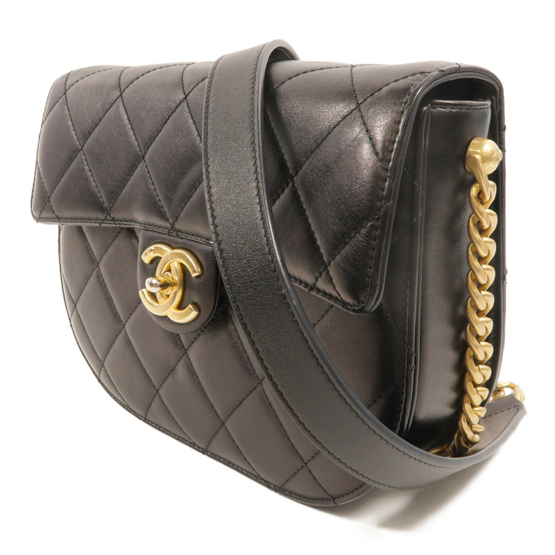 CHANEL 牛皮皮革Chain Shoulder鏈帶肩背袋-2
