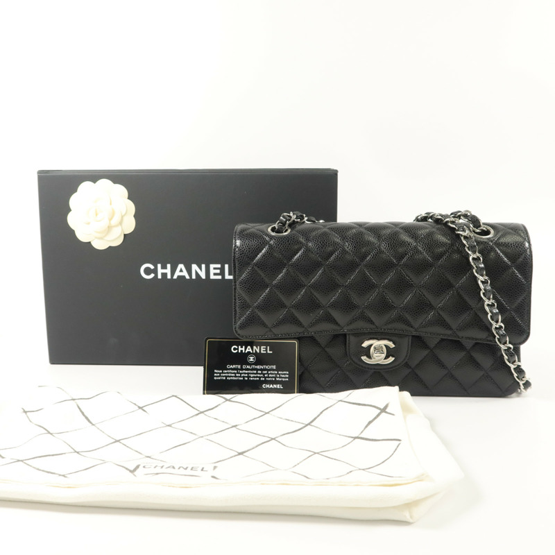 CHANEL 牛皮皮革Classic 25鏈帶肩背袋-10