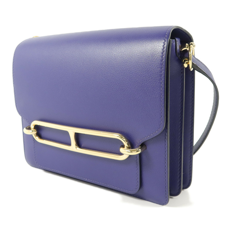 HERMES Evercolor皮革Roulis 23肩背袋Iris-2