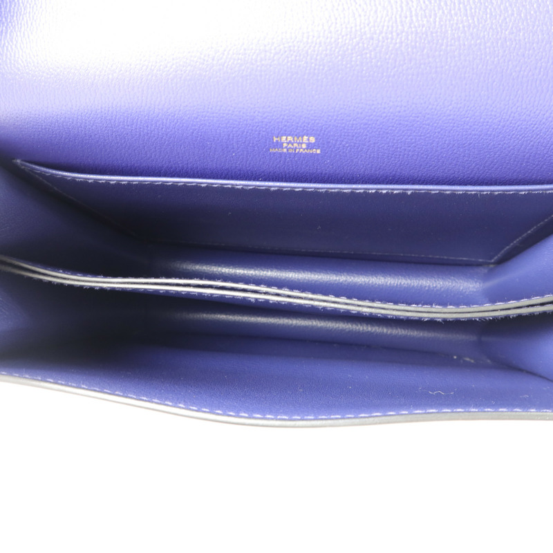 HERMES Evercolor皮革Roulis 23肩背袋Iris-4