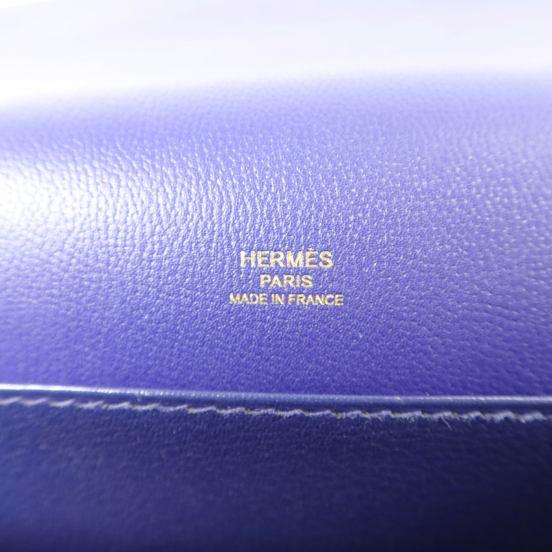 HERMES Evercolor皮革Roulis 23肩背袋Iris-5