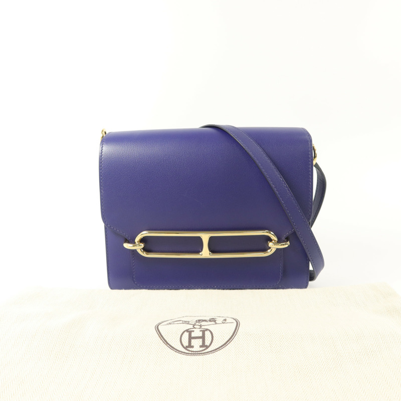HERMES Evercolor皮革Roulis 23肩背袋Iris-8