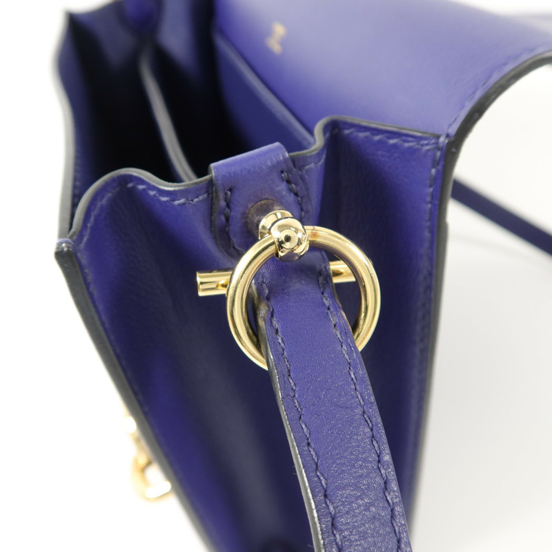 HERMES Evercolor皮革Roulis 23肩背袋Iris-9