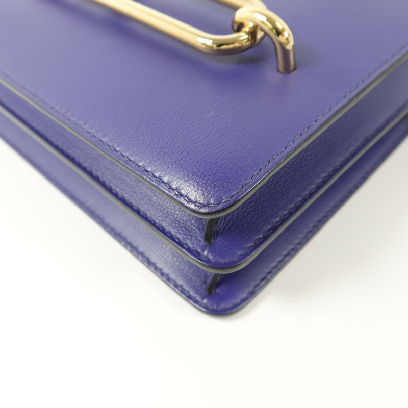 HERMES Evercolor皮革Roulis 23肩背袋Iris-12