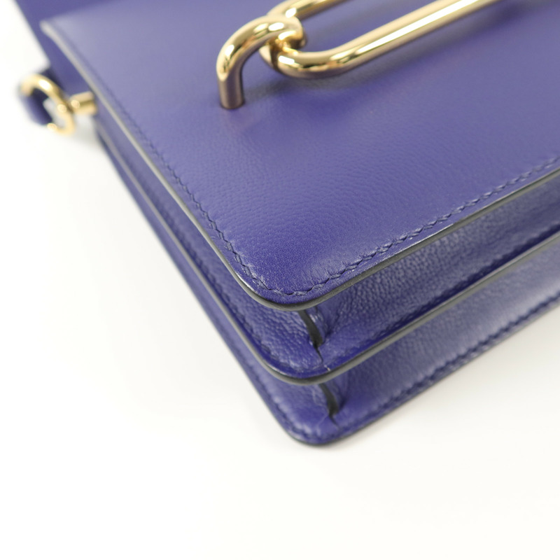 HERMES Evercolor皮革Roulis 23肩背袋Iris-13