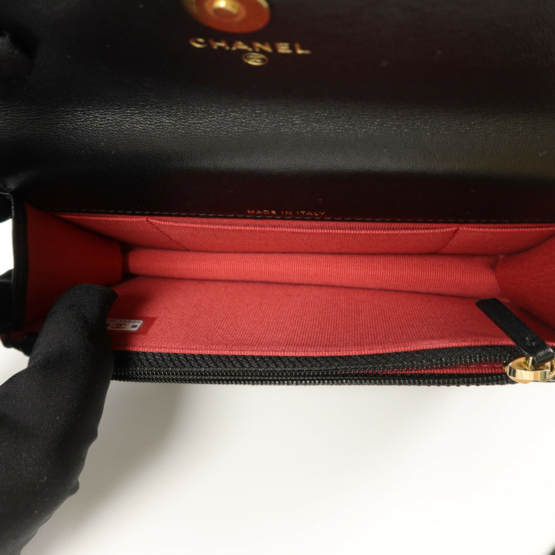 CHANEL 羊皮皮革C19 Belt Bag腰包-4