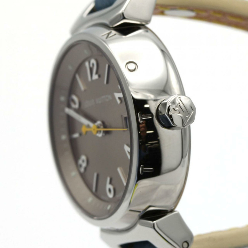 路易威登 Tambour 三重線圈 Q1212 SS 石英腕錶-2
