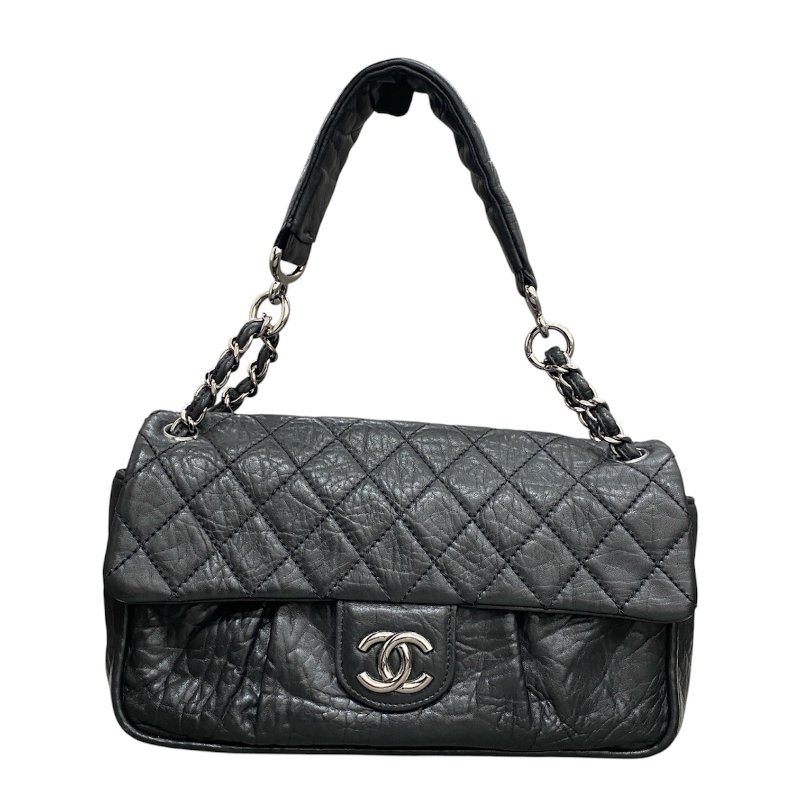 CHANEL 香奈兒 Lady Braid Flap Bag 手提包 皮革 黑色 銀釦-0