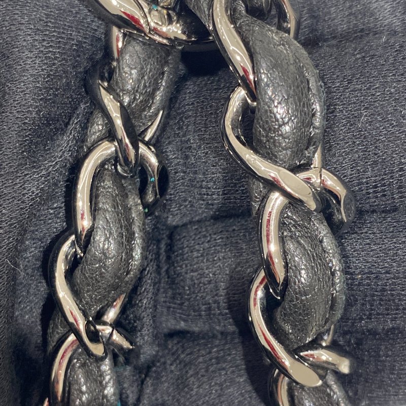 CHANEL 香奈兒 Lady Braid Flap Bag 手提包 皮革 黑色 銀釦-13