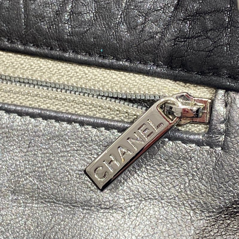 CHANEL 香奈兒 Lady Braid Flap Bag 手提包 皮革 黑色 銀釦-16