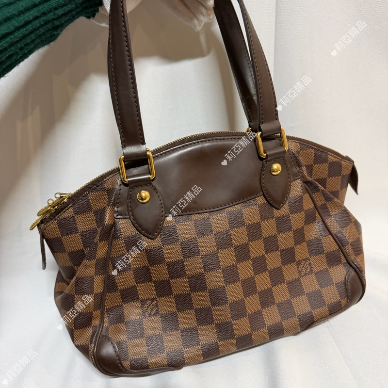 莉亞精品♡LV 棋盤格餃子包 二手美包-3