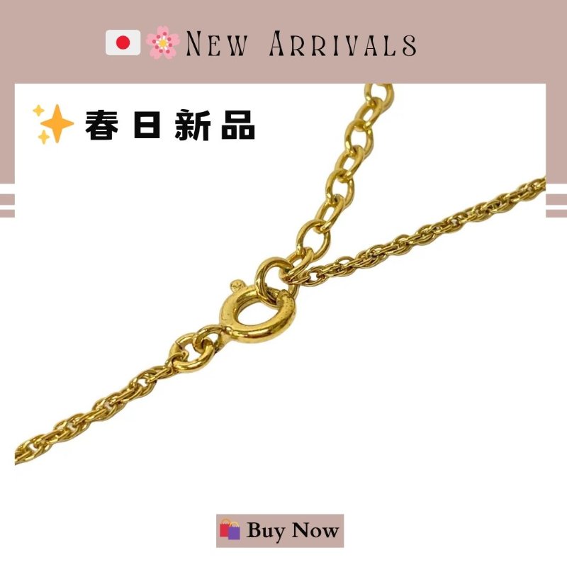 🛍️🎁 26 🔥 5月新品【預訂】💖 🔥💖 ✨Christian Dior CD 金色圓牌頸鏈 DIOR NECKLACE-4