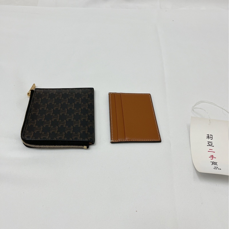 莉亞精品♡ Celine 拉鏈卡包 二手-3