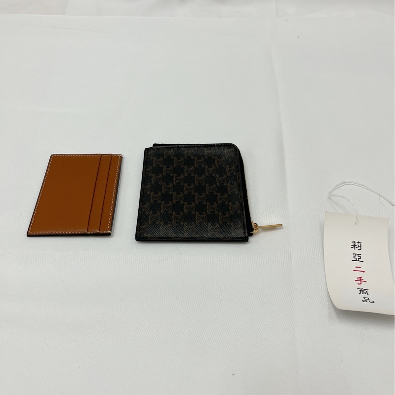 莉亞精品♡ Celine 拉鏈卡包 二手-4