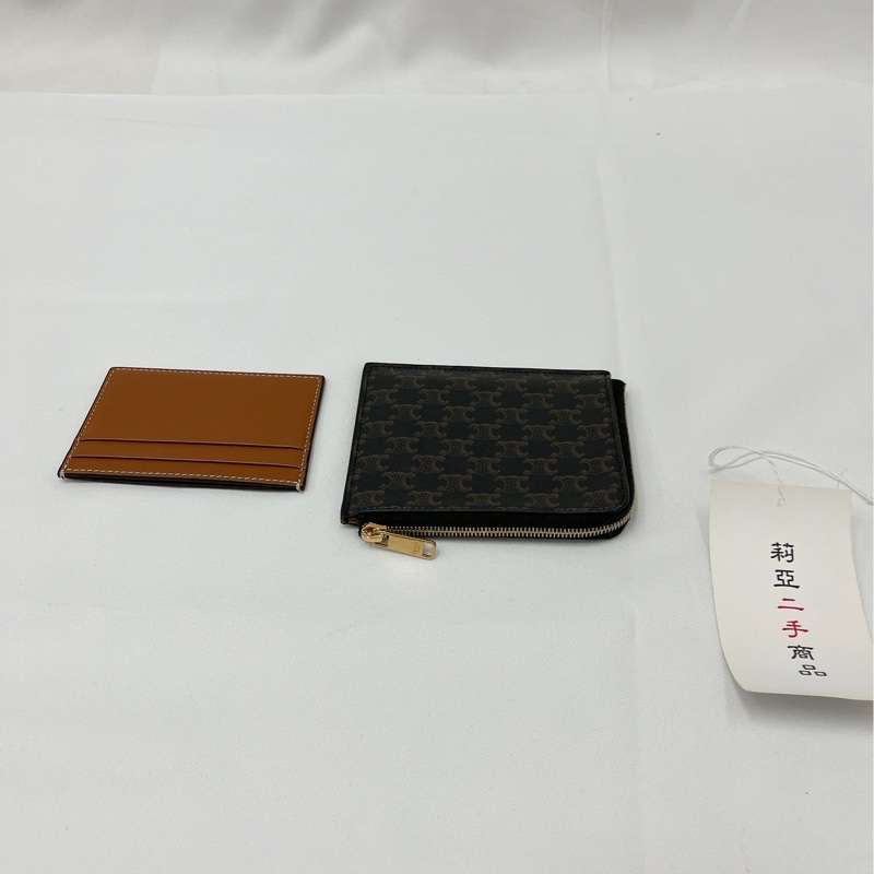 莉亞精品♡ Celine 拉鏈卡包 二手-5