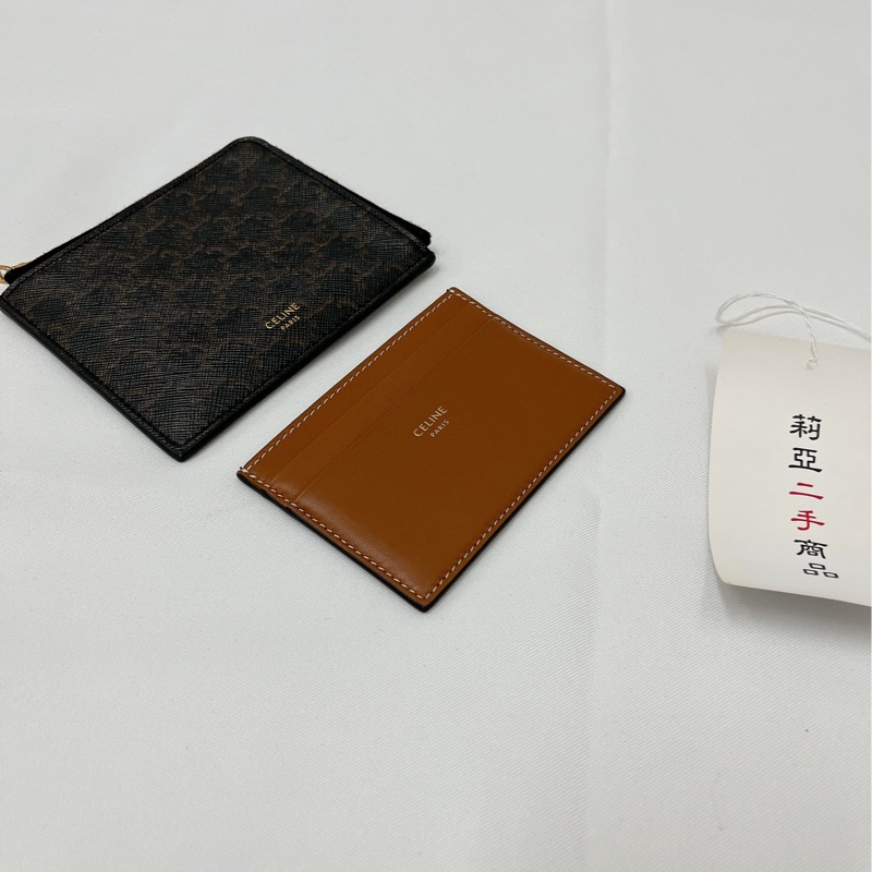 莉亞精品♡ Celine 拉鏈卡包 二手-8