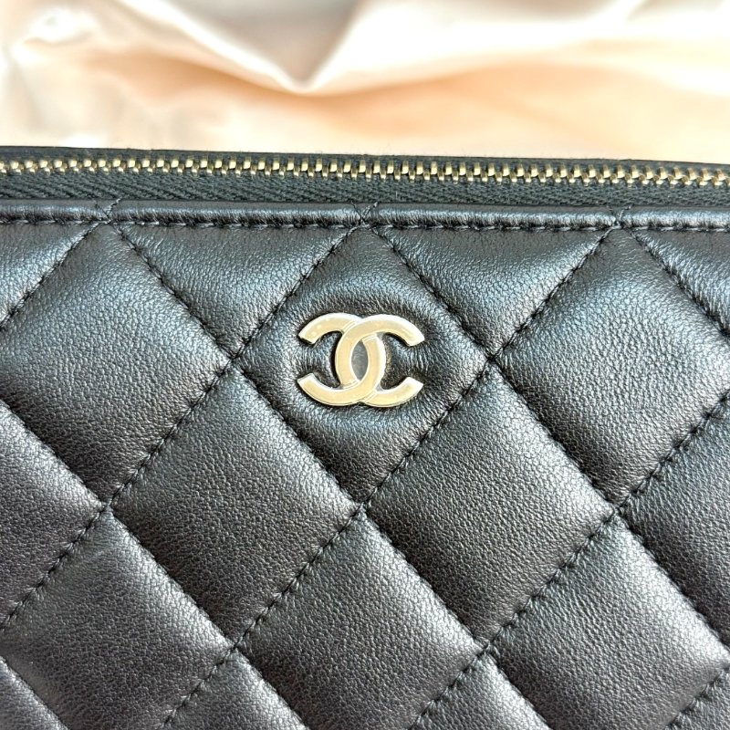 Chanel 25A麻將包 羊皮 黑色-6