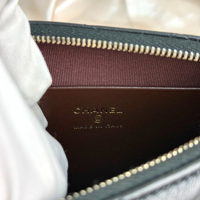 Chanel 25A麻將包 羊皮 黑色-8