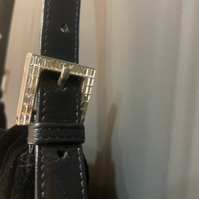 Fendi 絨布 石華洛世奇水鑽 包-2