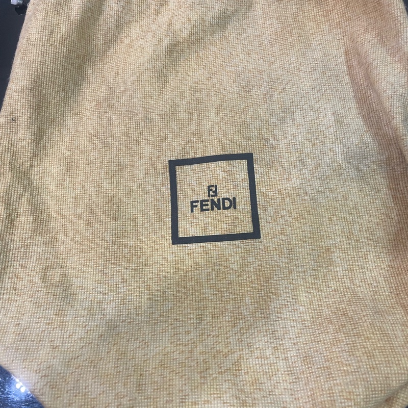 Fendi 絨布 石華洛世奇水鑽 包-4