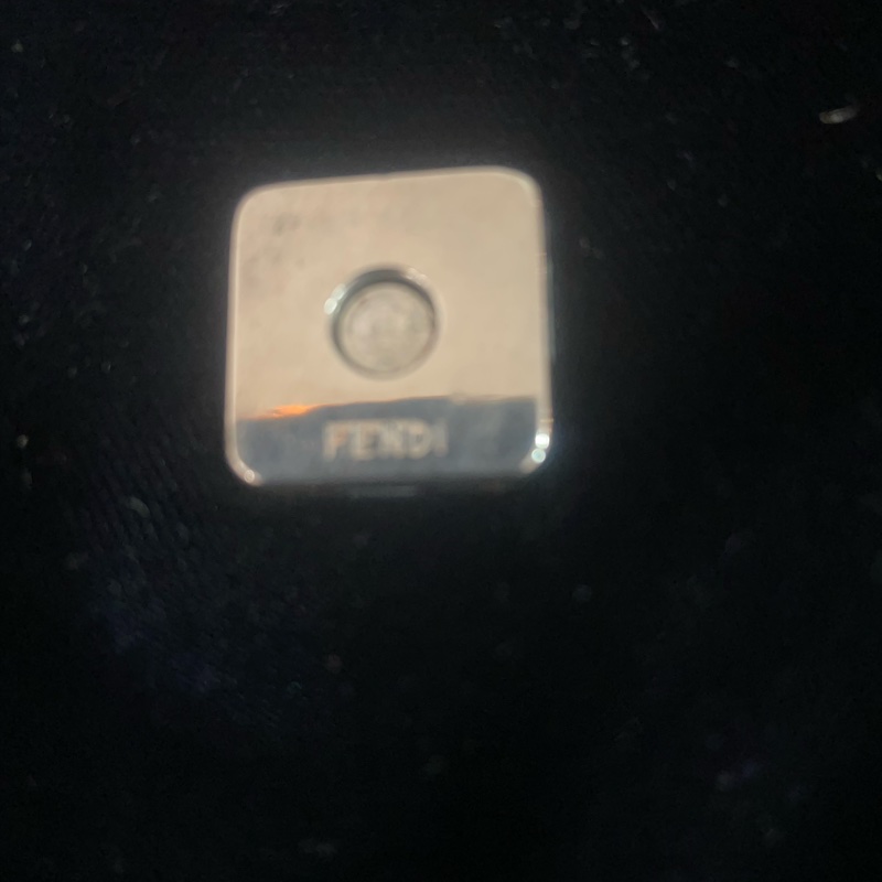 Fendi 絨布 石華洛世奇水鑽 包-6