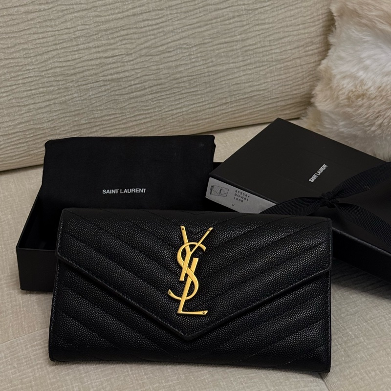 YSL信封長夾-9