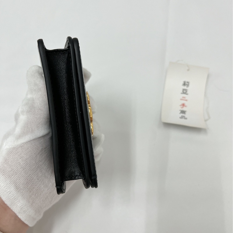莉亞精品♡ Celine凱旋門對開內零錢短夾 二手-7