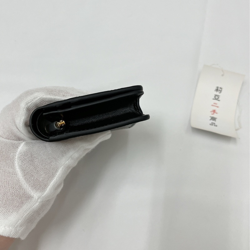莉亞精品♡ Celine凱旋門對開內零錢短夾 二手-9