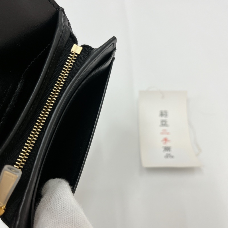莉亞精品♡ Celine凱旋門對開內零錢短夾 二手-14