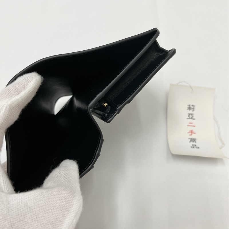 莉亞精品♡ Celine凱旋門對開內零錢短夾 二手-15