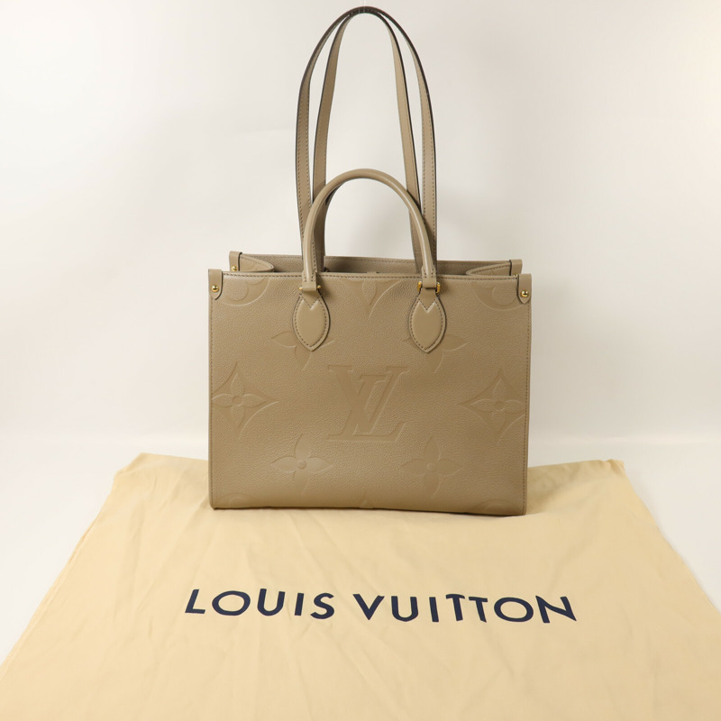 LOUIS VUITTON Monogram Empreinte On The Go MM手挽肩背兩用袋-7