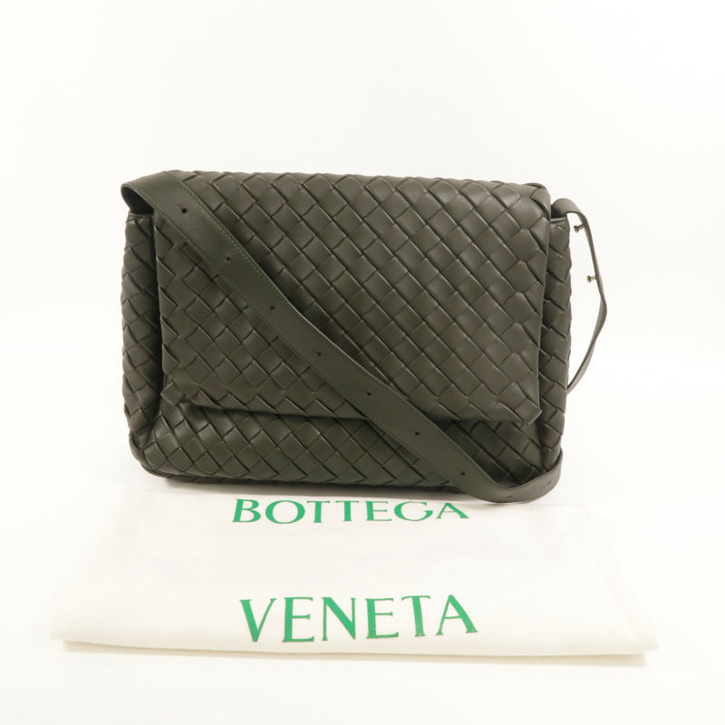 BOTTEGA VENETA 牛皮皮革Large Cobble Messenger肩背袋-9