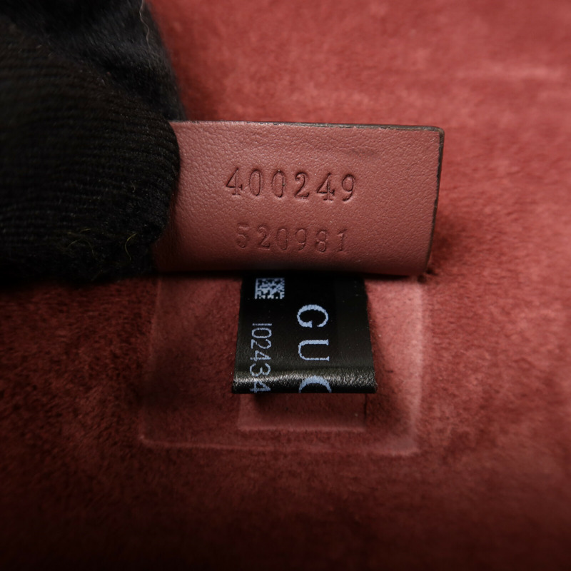 GUCCI 塗層帆布/麂皮皮革Dionysus鏈帶肩背袋-7