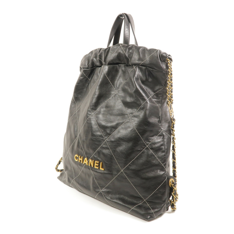 CHANEL 牛皮皮革Chanel 22 Backpack背包-2
