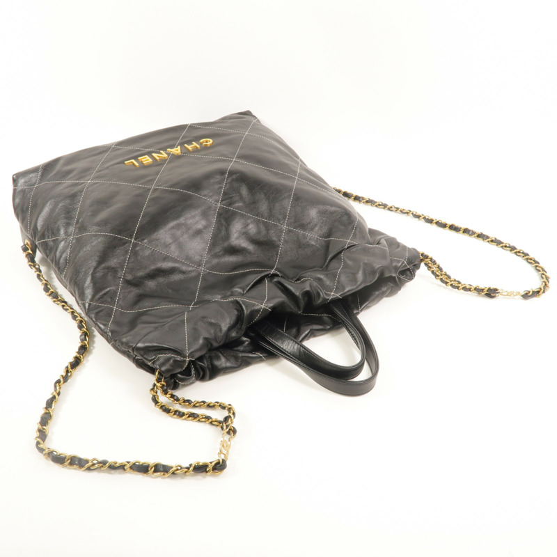 CHANEL 牛皮皮革Chanel 22 Backpack背包-6