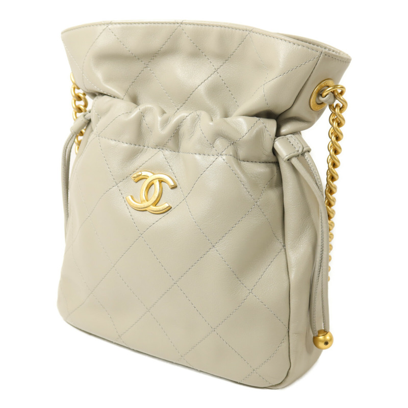 CHANEL 羊皮皮革Chain Shoulder鏈帶肩背袋-2