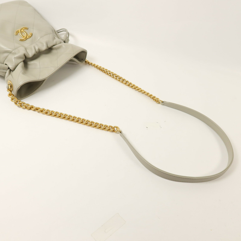 CHANEL 羊皮皮革Chain Shoulder鏈帶肩背袋-7