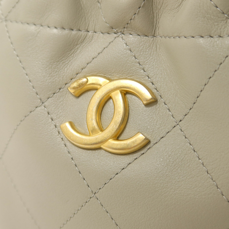 CHANEL 羊皮皮革Chain Shoulder鏈帶肩背袋-9